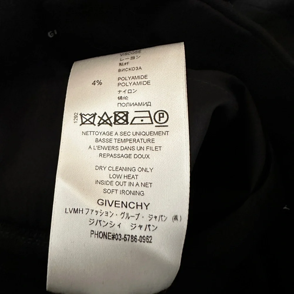 New Givenchy Wool Tailored Cropped Trousers Size 36